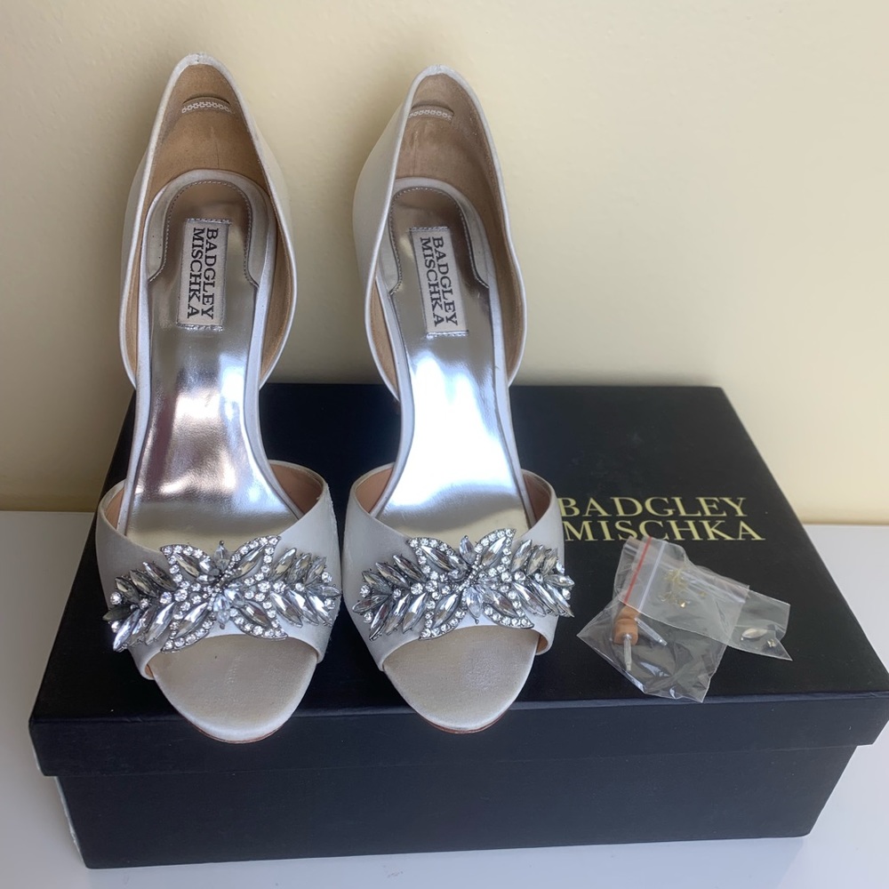 Badgley Mischka Nikki bridal heels
